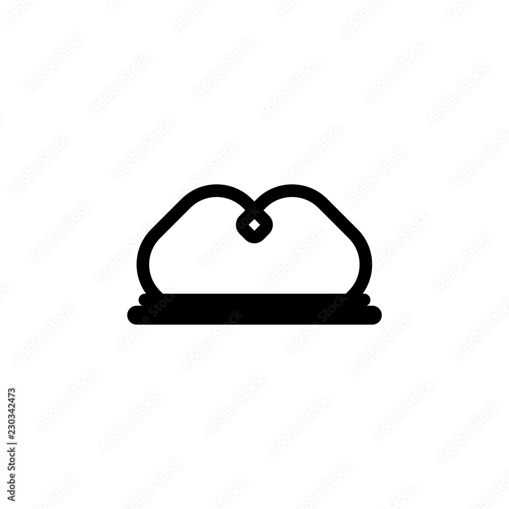 Poster crown icon. one of simple collection icons for websites, web design, mobile app