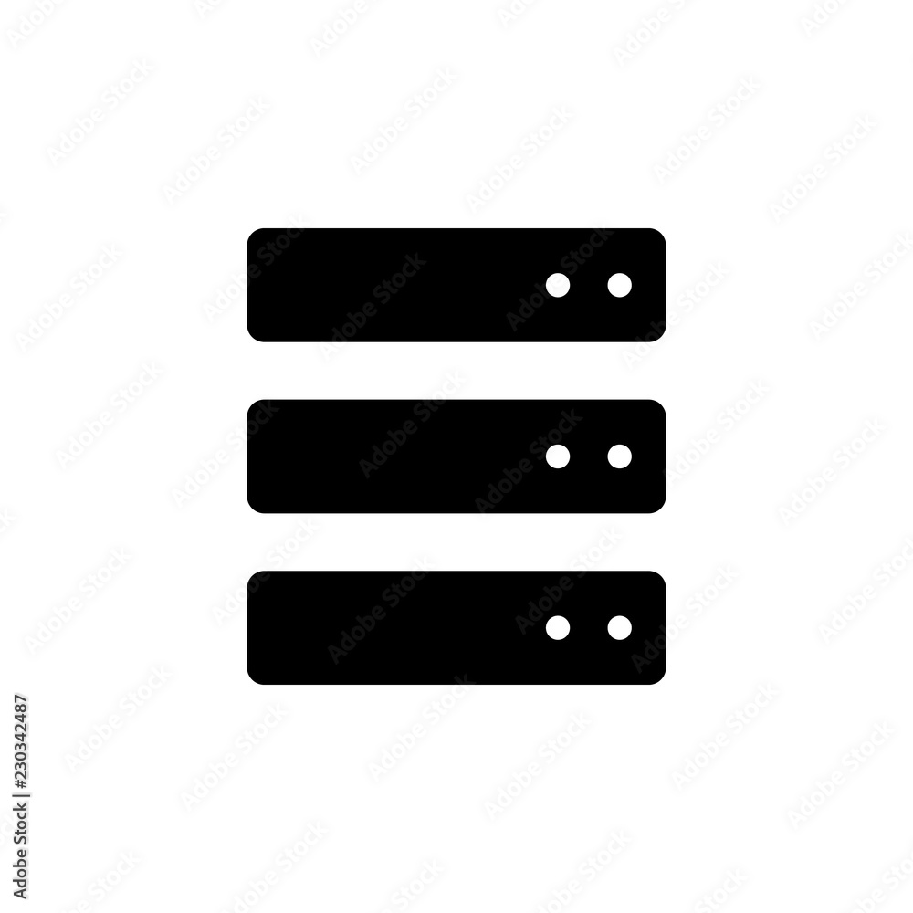 Poster data storage icon. one of simple collection icons for websites, web design, mobile app