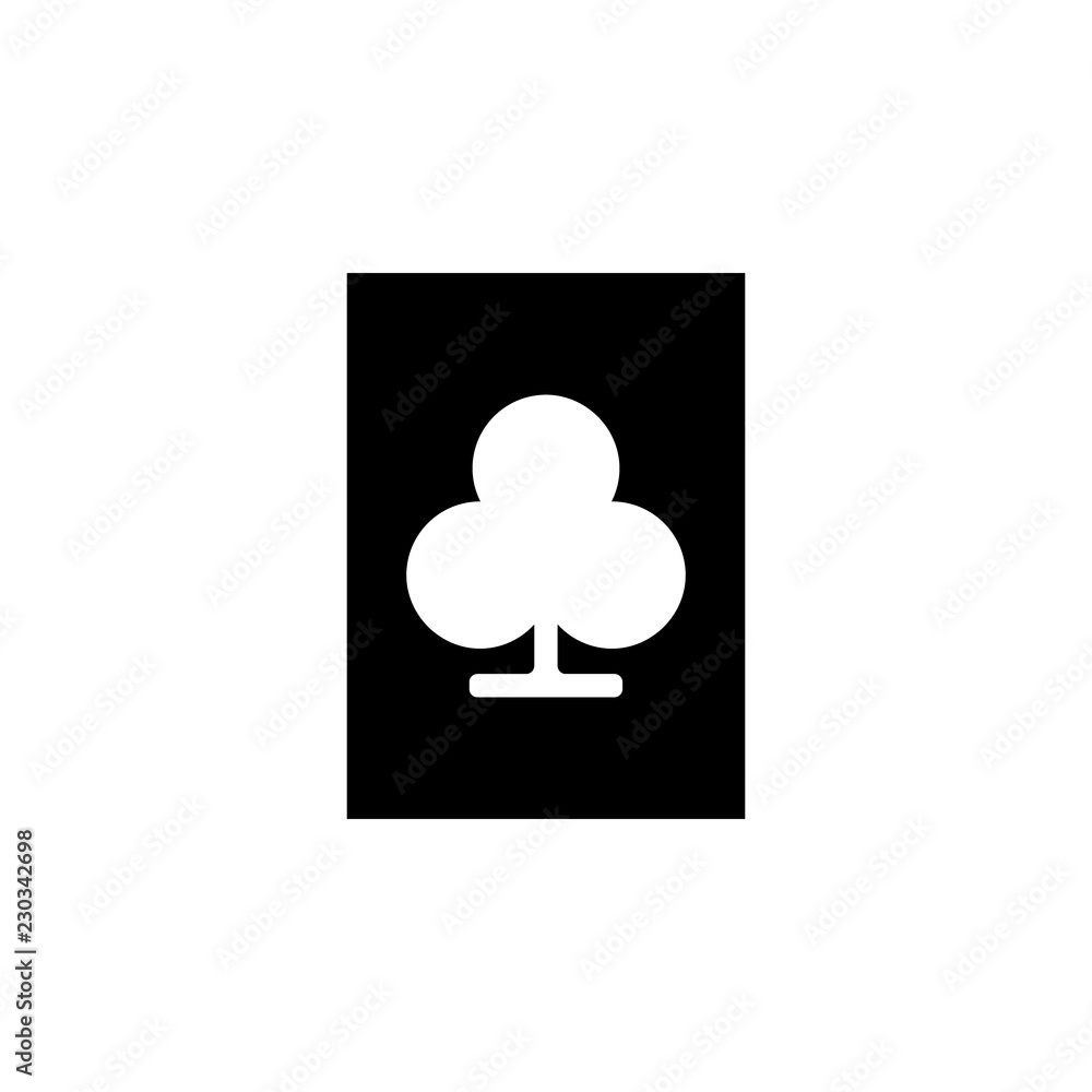 Poster playing card icon. one of simple collection icons for websites, web design, mobile app