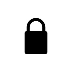 locked icon. One of simple collection icons for websites, web design, mobile app