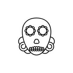 day of the dead, mexico icon. Element of day the Dead in Mexico line icon. Thin line icon for website design and development, app development. Premium icon