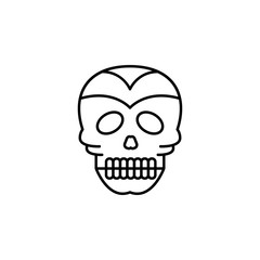 day of the dead, skull icon. Element of day the Dead in Mexico line icon. Thin line icon for website design and development, app development. Premium icon