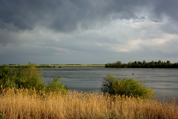 Most of the water on the Irtysh river