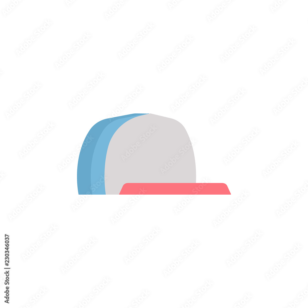 Poster cap color icon. element of color clothes icon for mobile concept and web apps. detailed cap icon can