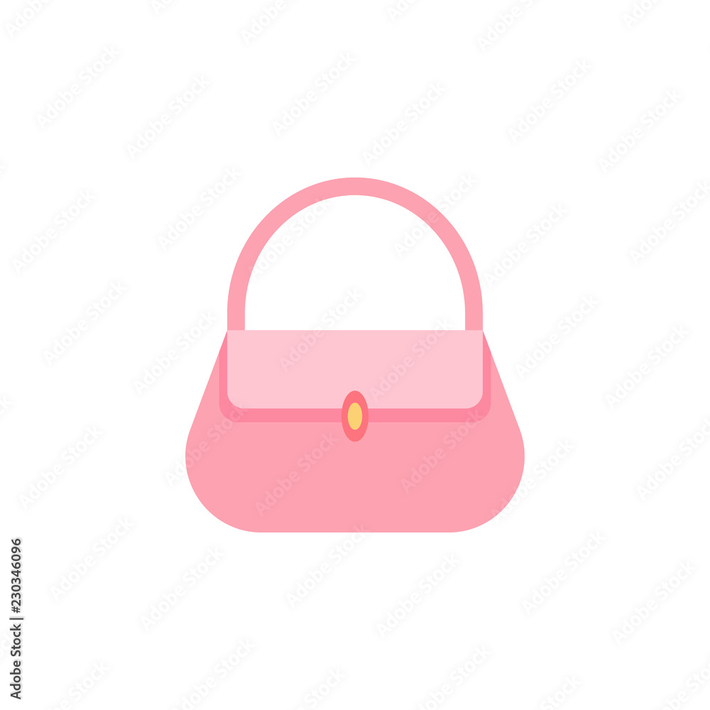 Poster handbag color icon. element of color clothes icon for mobile concept and web apps. detailed handbag 