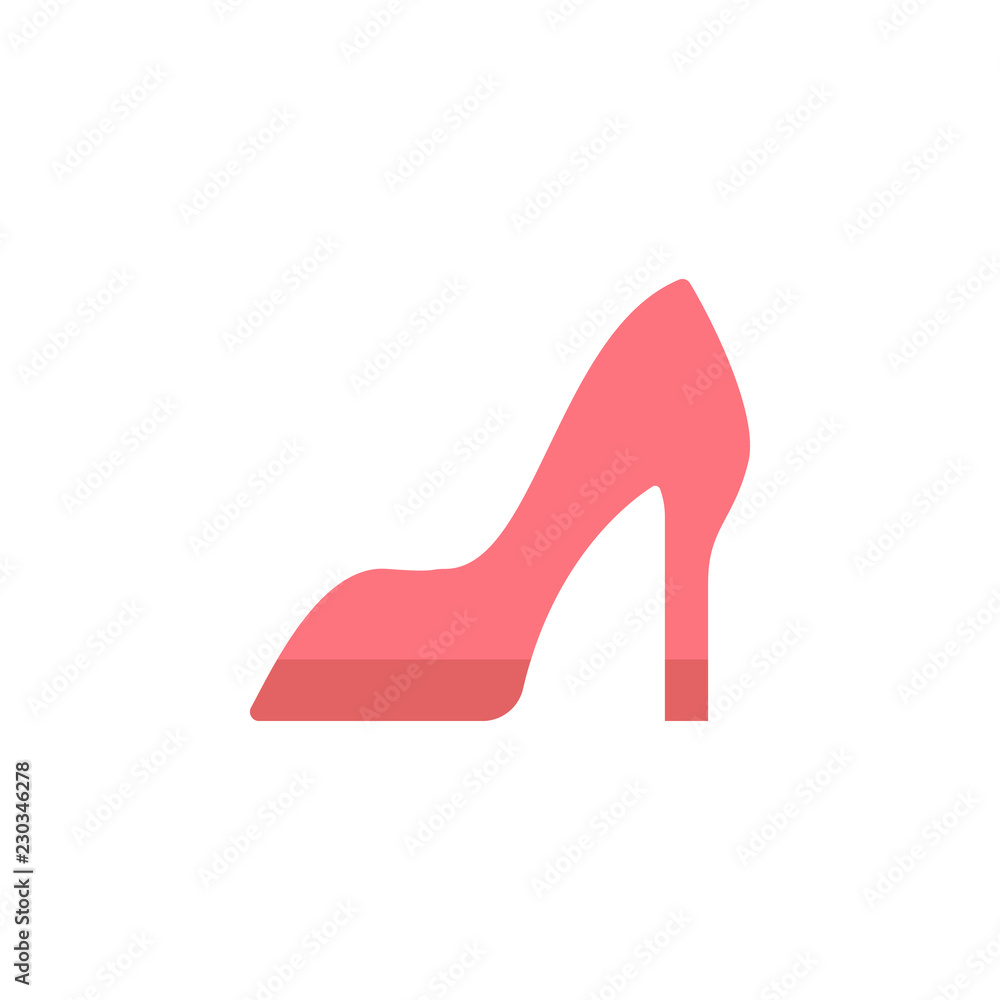 Poster shoe color icon. element of color clothes icon for mobile concept and web apps. detailed shoe icon c
