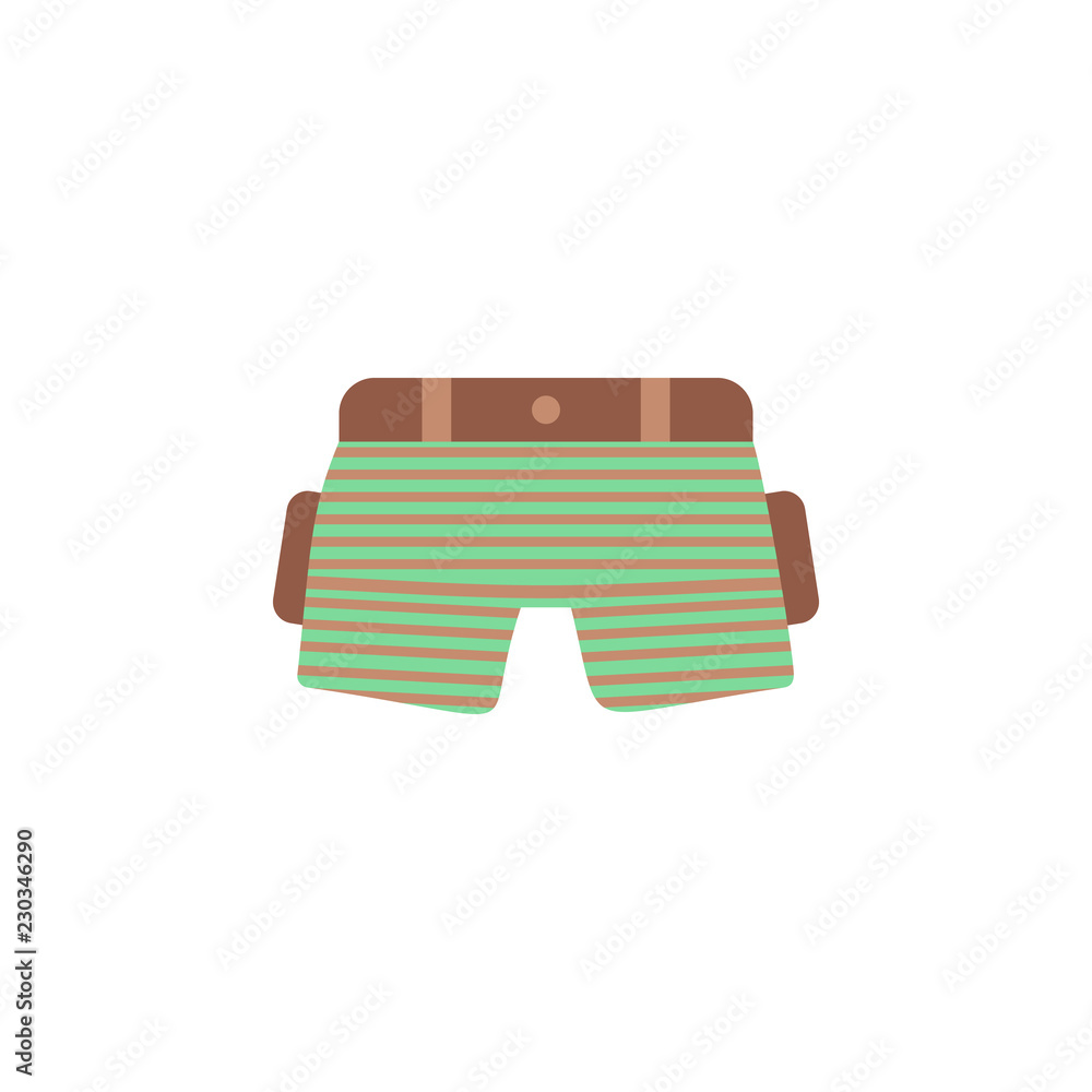 Poster short color icon. element of color clothes icon for mobile concept and web apps. detailed short icon