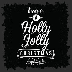 Merry Christmas typography.