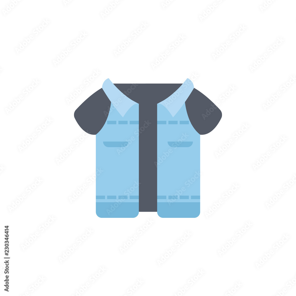 Poster waistcoat color icon. element of color clothes icon for mobile concept and web apps. detailed waistc