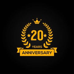 anniversary design template for celebrate