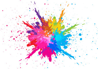 abstract splatter color background. illustration vector design - obrazy, fototapety, plakaty