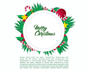 Christmas greeting card template ,merry Christmas decoration