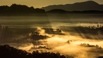 Fototapeta premium Jabbo, Mae Hong Son, Thailand
