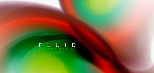 Mixing liquid color flow abstract background. Trendy abstract layout template for business or technology presentation, internet poster or web brochure cover, wallpaper