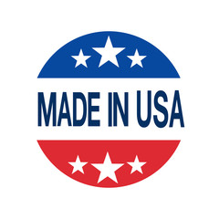 made in USA sign vector