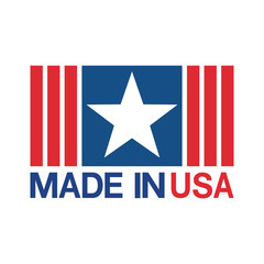 made in USA sign vector