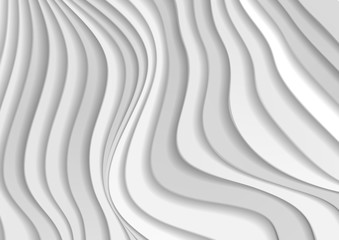 Obraz na płótnie Canvas Abstract grey curved waves refraction vector background
