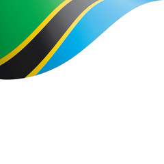 Tanzania flag, vector illustration on a white background
