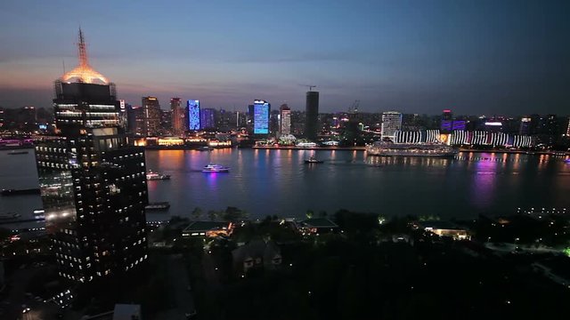 Waitan embankment of Shanghai