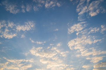 Naklejka na ściany i meble sky and clouds before sunset nature