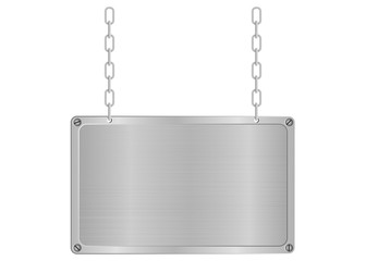 frame of metal on aluminium plate