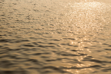 Surface water in the sunset time sunset water