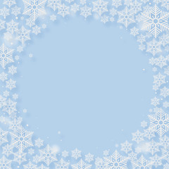 크리스마스 백그라운드, 흰눈꽃송이 배경, 추상적 크리스마스배경