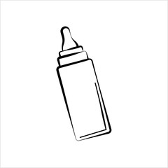 Baby Bottle Icon, Milk, Water Bottle Icon