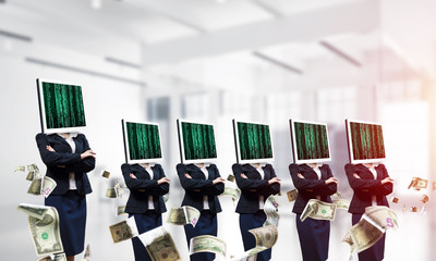 Business addiction on modern technologies.