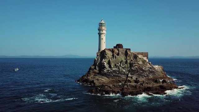 Above the Fastnet lighthouse
