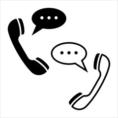 Telephone Receiver Chatting Icon