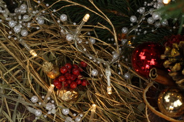 colorful Christmas decorations