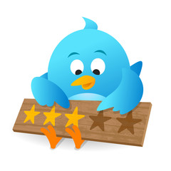 Blue Bird Customer Review Product Rating Announcement Notice Board For Apps and Website