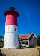 The Nauset Beach Light in Cape Cod National Seashore, Massachusetts