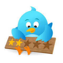 Blue Bird Customer Review Product Rating Announcement Notice Board For Apps and Website
