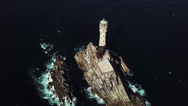 Above the Fastnet lighthouse
