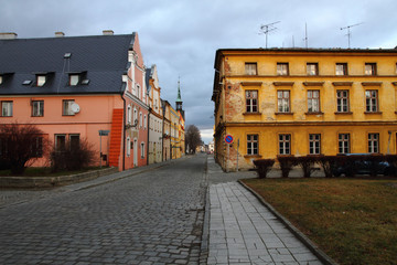 historical centrum in Vidnava city