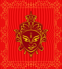 Durga Goddess Of Power, Divine Mother Of The Universe Design