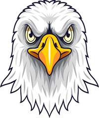 Obraz premium Kreskówka maskotka głowa orła