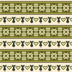 ネコのノルディック柄,