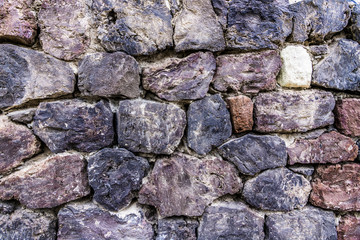 Old grey stone wall