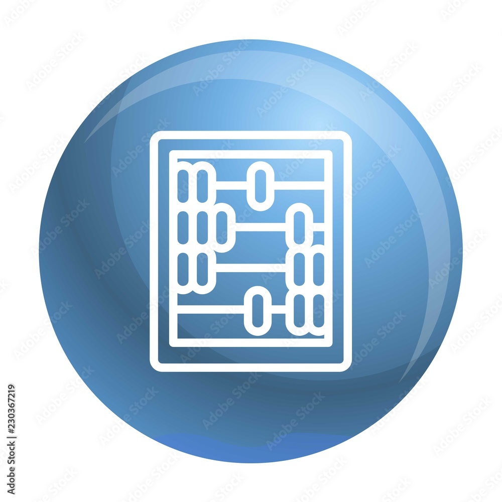 Poster retro wood calculator icon. outline retro wood calculator vector icon for web design isolated on whi