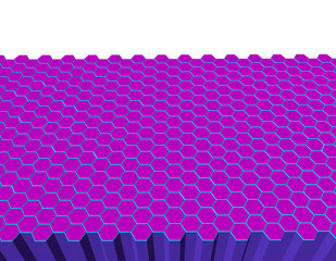 Abstract hexagonal background. Vector illustration.