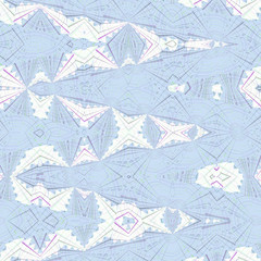 white and pastel blue thin triangles pattern