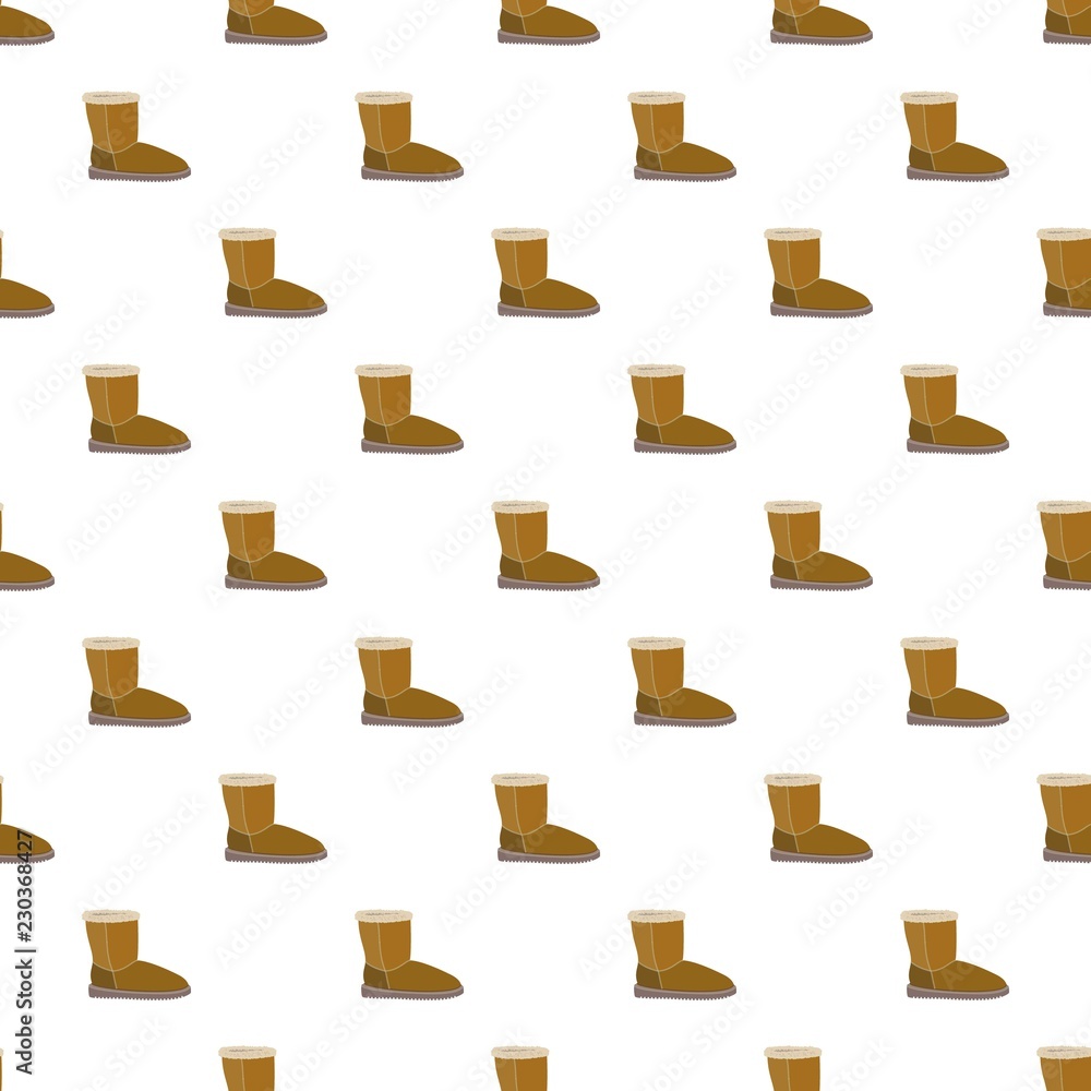Aufkleber soft winter boot pattern seamless repeat background for any web design