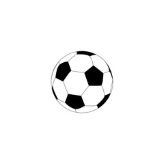Fototapeta premium Football vector icon, soccerball. Vector illustration isolated in white background.