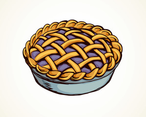 Pie. Vector drawing