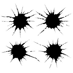 set of ink blots
