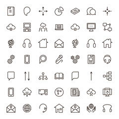Communication flat icon