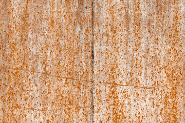Grunge background - old painted metal surface with rust